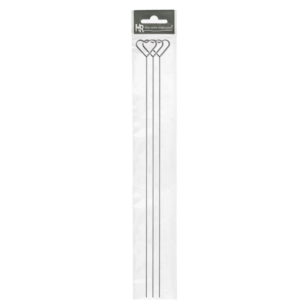 Kartenhalter Herz silber 40cm x3