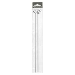 Kartenhalter Herz silber 40cm x3