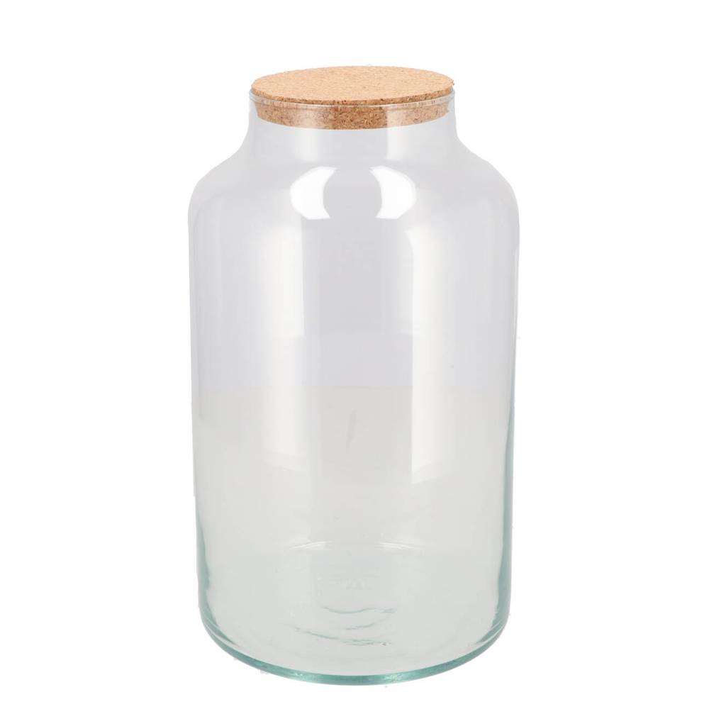 Glas Terrarium mit Kork 18x18x30cm