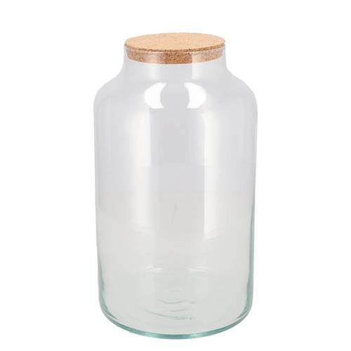 Glas Terrarium mit Kork 18x18x30cm