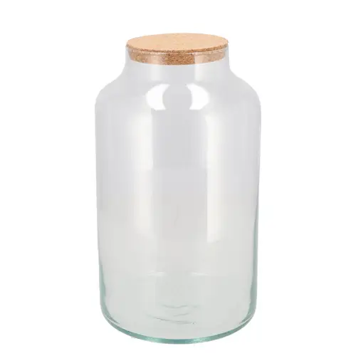 Glas Terrarium mit Kork 18x18x30cm