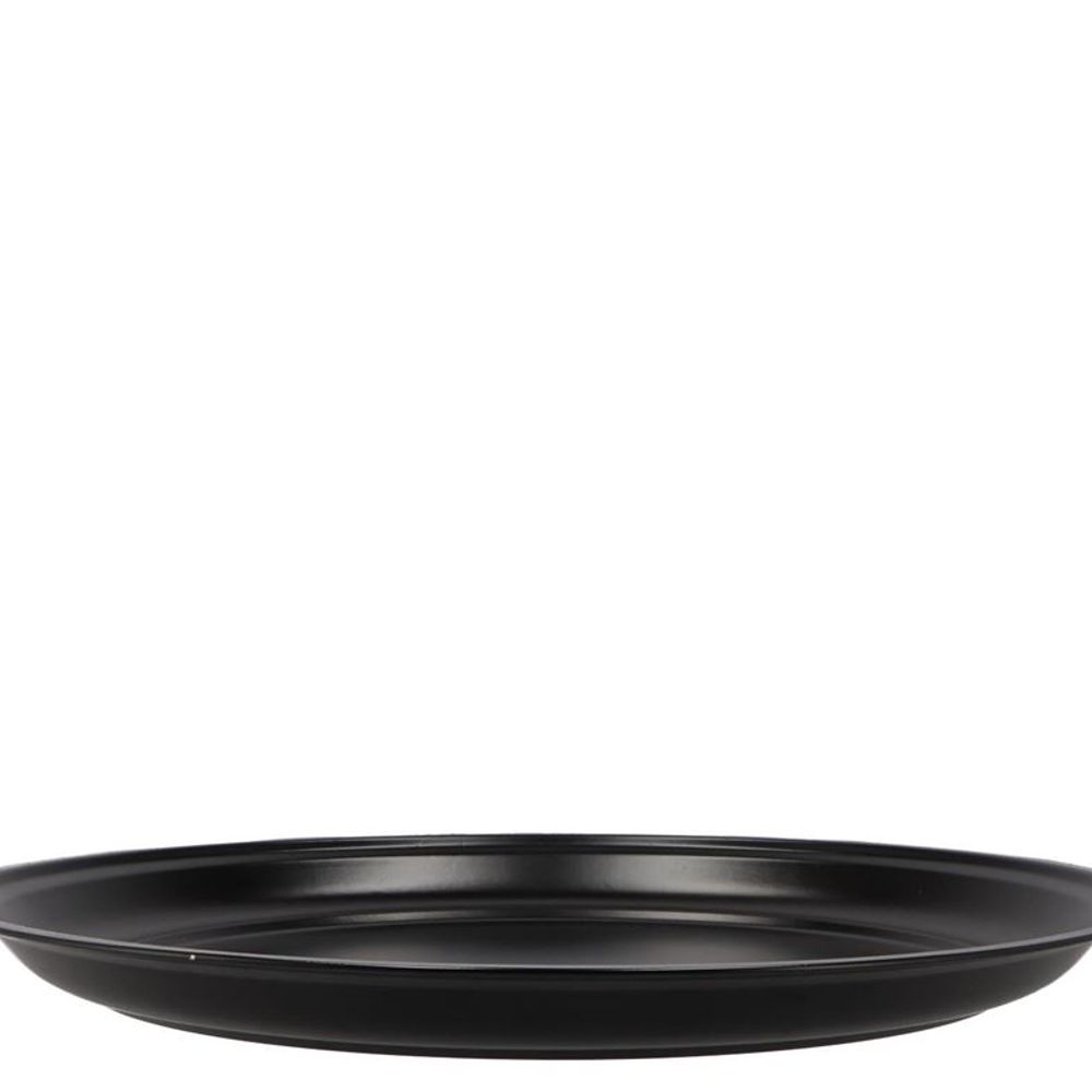 Zink Schale schwarz D38cm