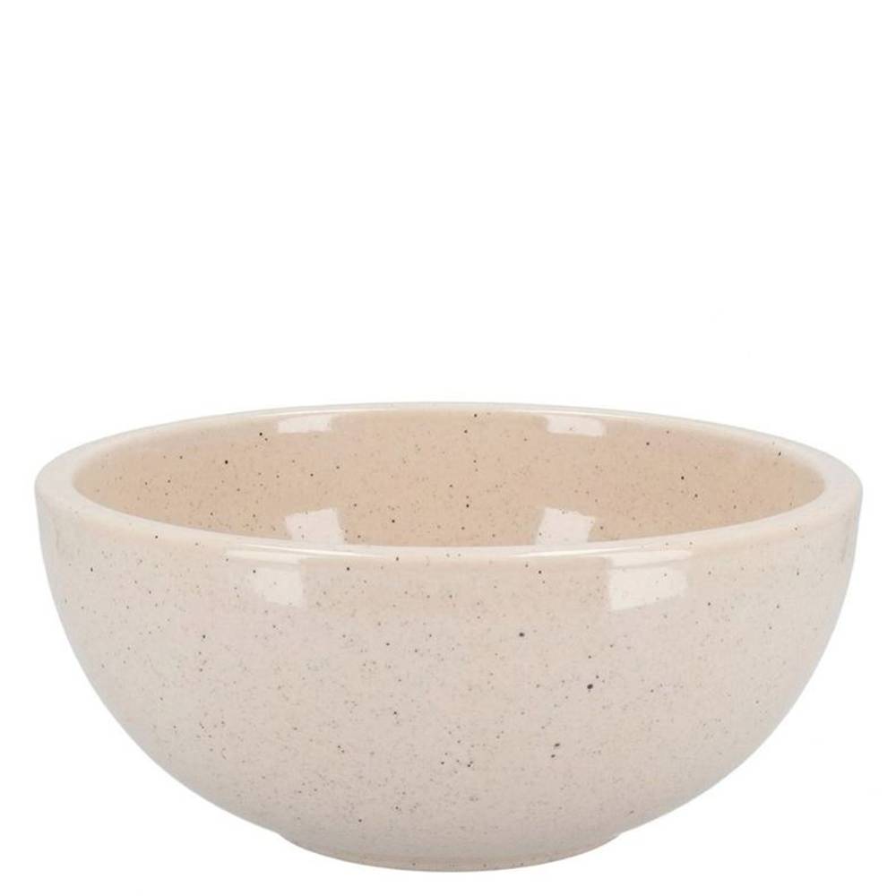 Keramik Schale Stone creme D18cm H09cm