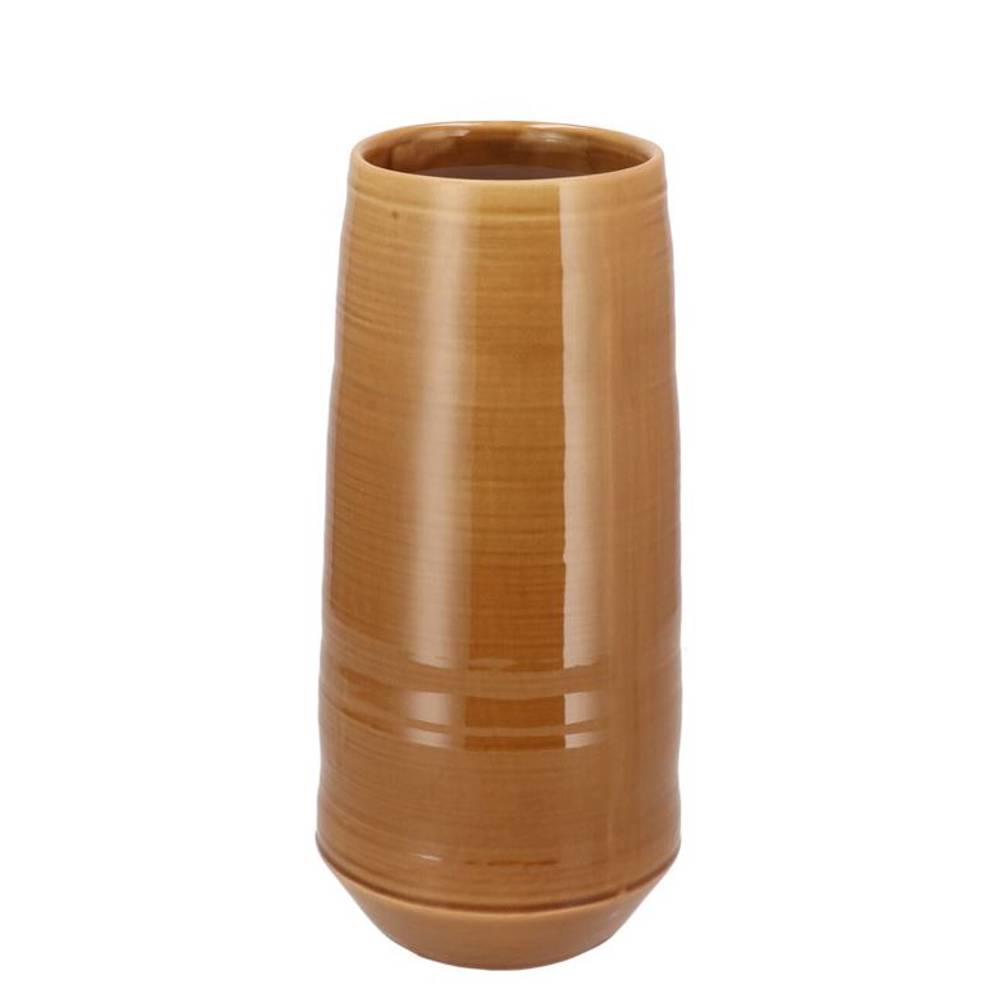 Keramik Vase Micco braun 14x14x28cm