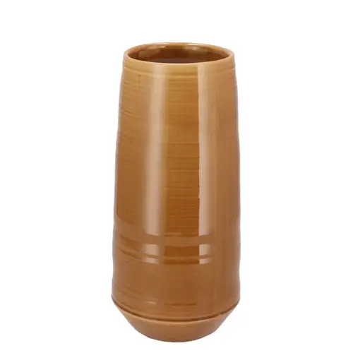 Keramik Vase Micco braun 14x14x28cm