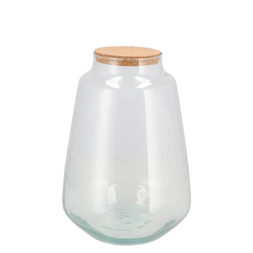 Glas Terrarium mit Kork 17x17x25cm