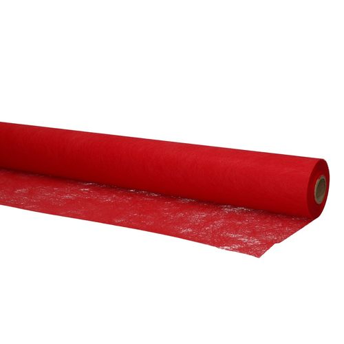 Dekostoff Rolle 60cm Faser rot 25m