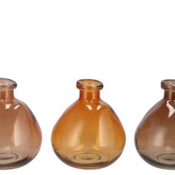 Glas Vase Karakum Terra mix D16cm H14cm