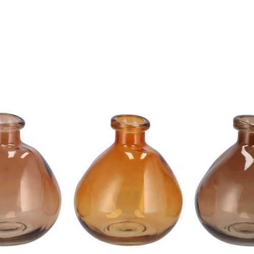 Glas Vase Karakum Terra mix D16cm H14cm