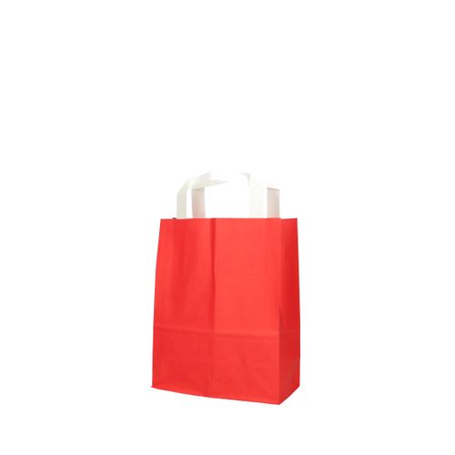 Tasche Papier rot 18/8x23cm