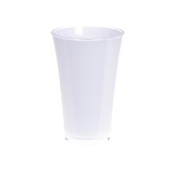 Kunststoff Vase Fizzy weiss D14cm H21cm