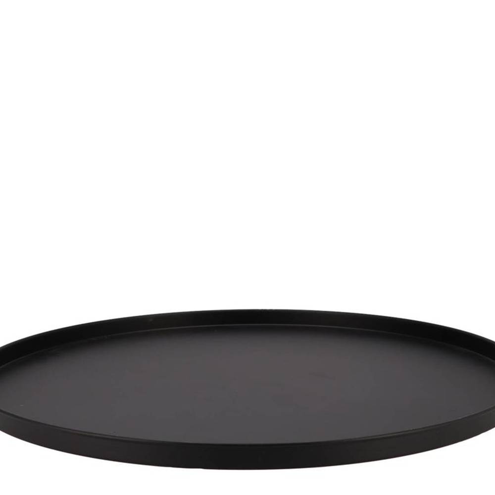 Metall Teller schwarz Wild 46x02cm