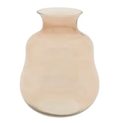 Glas Vase Prismo braun D30cm H40cm