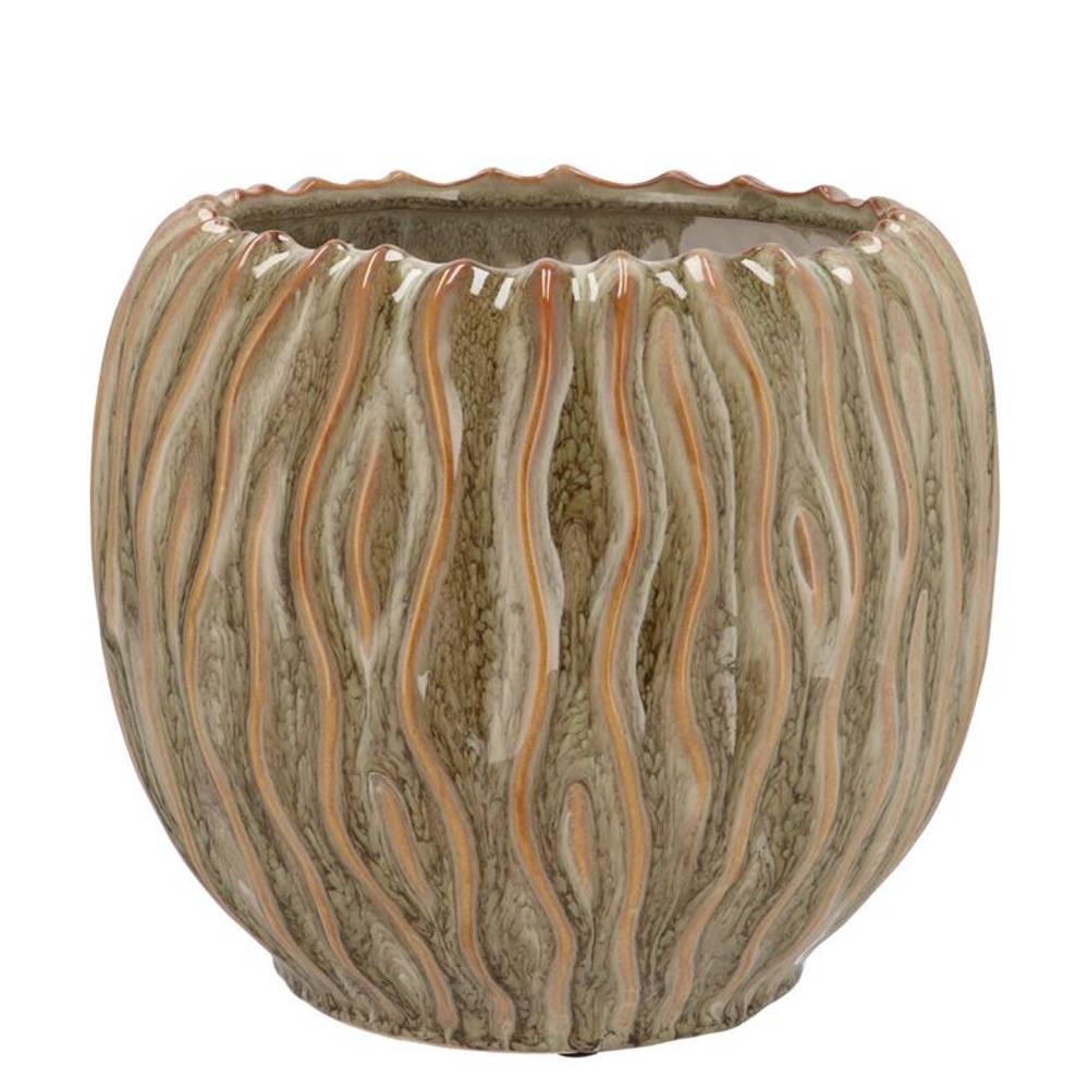 Keramik Topf Finn grün 19x19x16cm