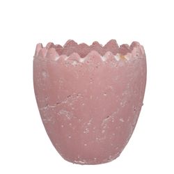 Keramik Übertopf Ei rosa D13cm H13cm