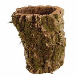Kork Übertopf natur D20cm H35cm