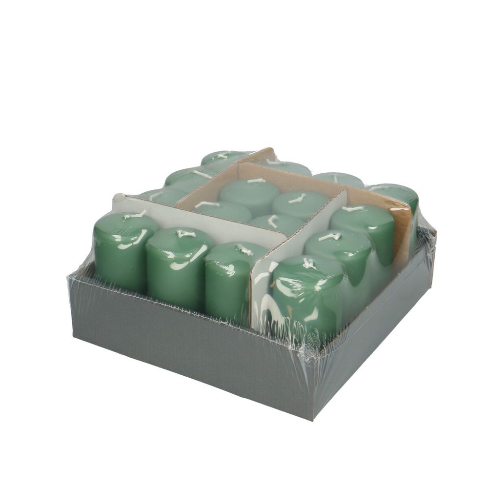 Stumpfkerze Safe Stumpen grün D05cm H10cm