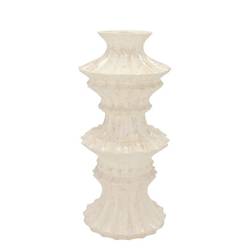 Keramik Vase Maysa creme 19x19x40cm