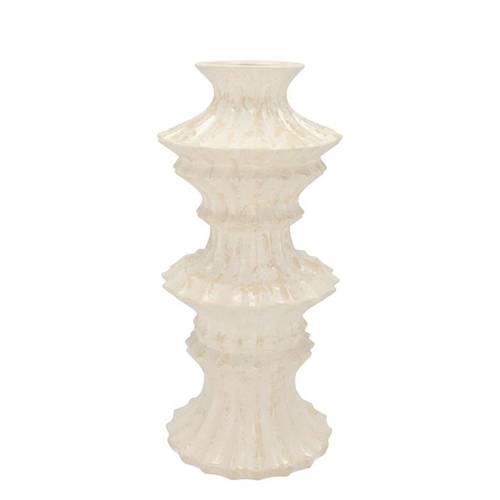 Keramik Vase Maysa creme 19x19x40cm
