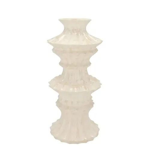 Keramik Vase Maysa creme 19x19x40cm