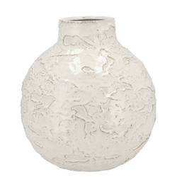 Keramik Vase Nordic weiss D31cm H33cm