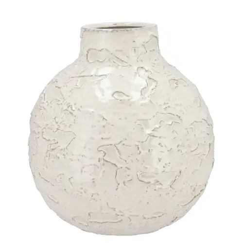 Keramik Vase Nordic weiss D31cm H33cm