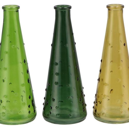 Glas Flasche Karakum Forest mix D07cm H19cm