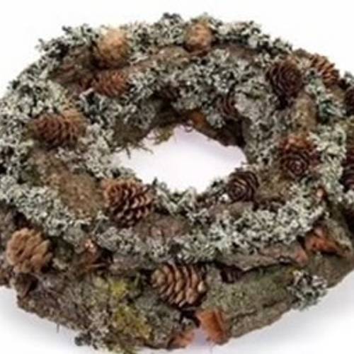 Kranz Zapfe/Holz/Larix D30cm (591)