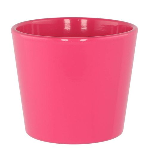 Keramik Orchidee Übertopf rosa glänzend D13cm