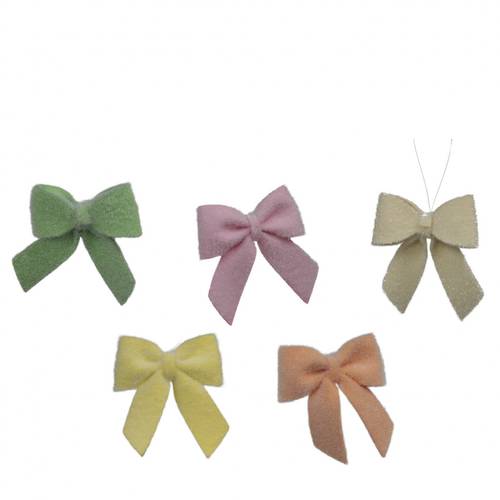 Schleife Flock mix D08cm