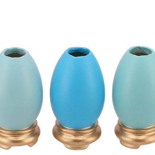 Ostereiervase blau mix P/1 06x06x12cm