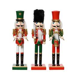 Deko Nussknacker rot mix Displaykarton 25cm