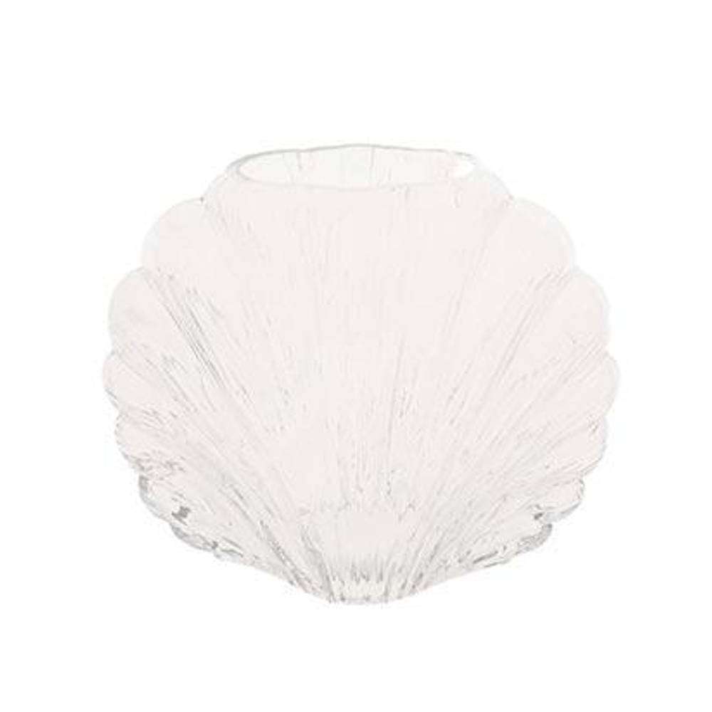 Glas Vase Muschel D20cm H16.5cm