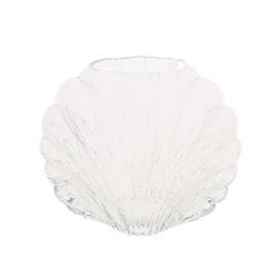 Glas Vase Muschel D20cm H16.5cm