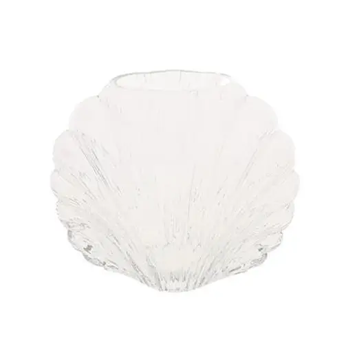 Glas Vase Muschel D20cm H16.5cm
