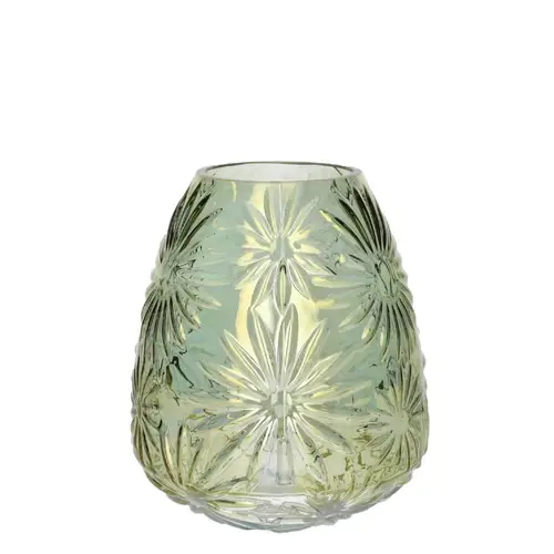 Glas Vase Sarina hell grün D17cm .5cm