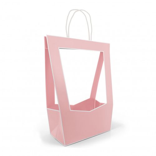 Tasche Médaillon rosa 23x14x38cm