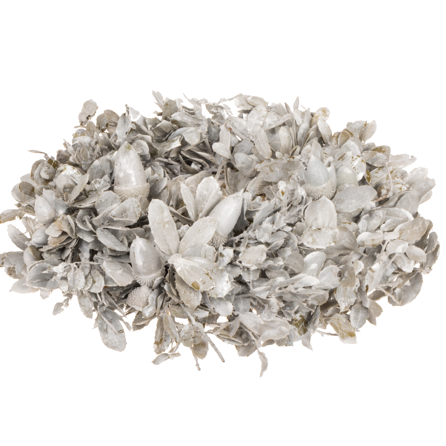 Kranz Steineich weiss Wachs D30cm