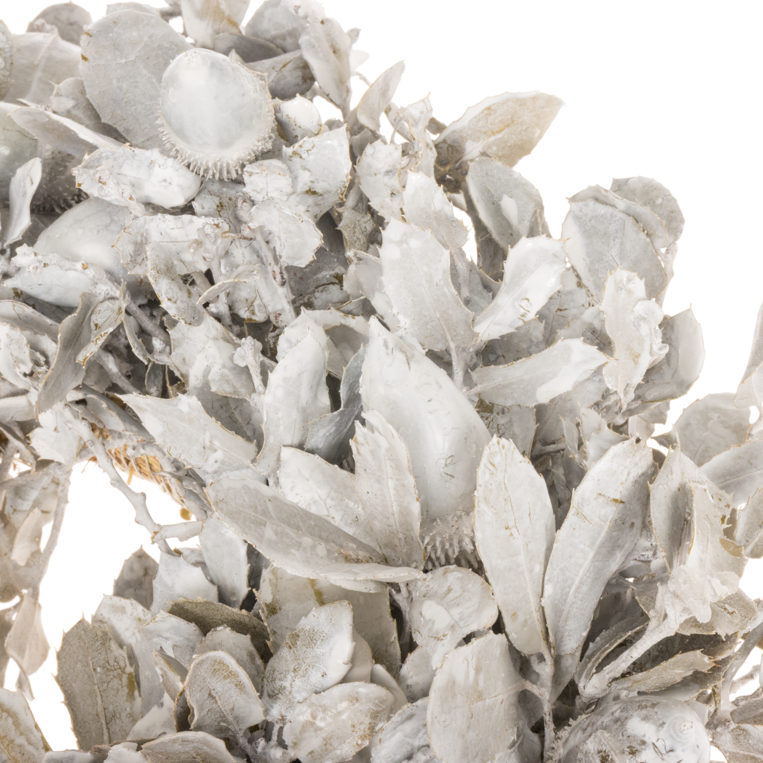 Kranz Steineich weiss Wachs D30cm