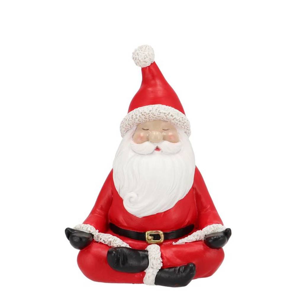 Deko Santa Yoga rot 12x10x16cm