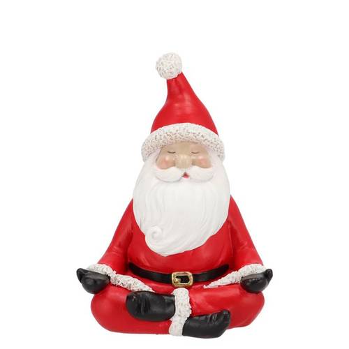 Deko Santa Yoga rot 12x10x16cm