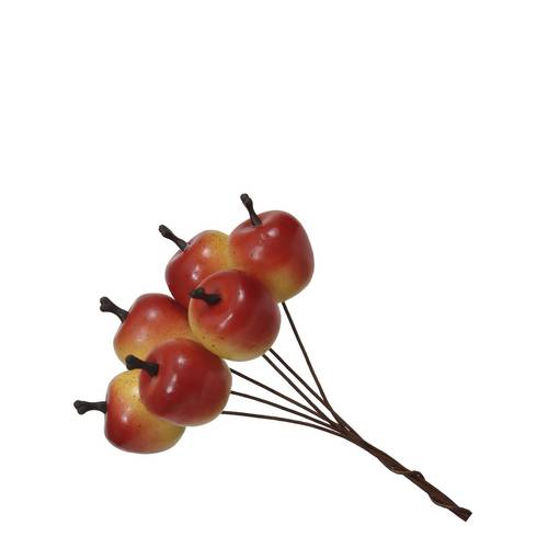 Apfel auf Draht rot/gelb 20mm x36