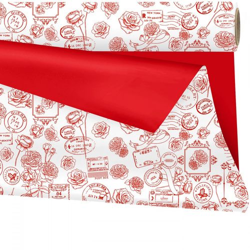 Folie Rolle 80cm Lucy Duo Matt rot 25m