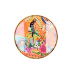 Melamine Tablett Rund gold 30x30x04cm