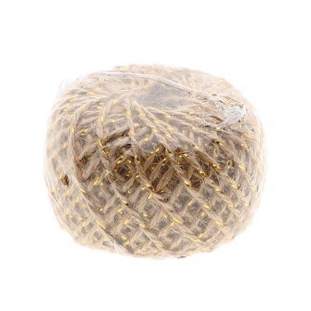 Drahtseil Jute gold 50g
