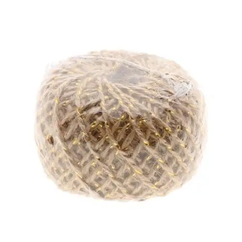 Drahtseil Jute gold 50g