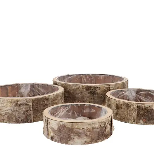 Birke Topf Rund 4/Set 20x6/25x7/30x8/35x9cm