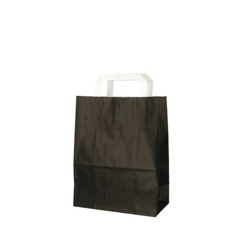 Tasche Papier schwarz 22/11x28cm