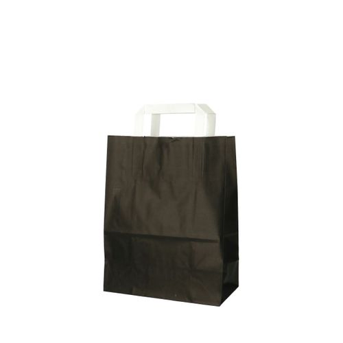 Tasche Papier schwarz 22/11x28cm