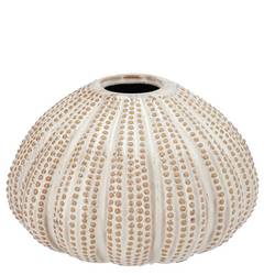 Keramik Vase Urchin sand 16x16x10cm 